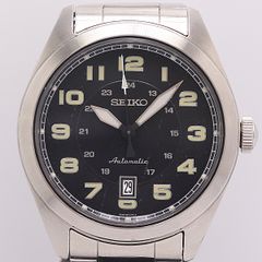 SEIKO セイコー SRPC85J1 日付 自動巻き 腕時計 黒 日本製 - メルカリ