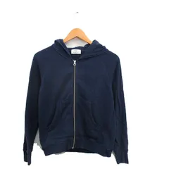 B&Y ユナイテッドアローズ BEAUTY&YOUTH ビューティー&ユース パーカー ジップアップ フード コットン シンプル ネイビー 紺 /KT13のサムネイル