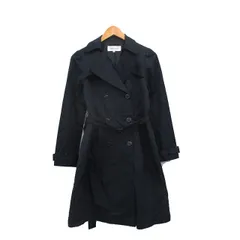 ミッシュマッシュ MISCH MASCH トレンチコート ロング ベルト コットン シンプル M ネイビー 紺 /KT18のサムネイル