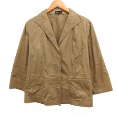 ソニア ソニアリキエル SONIA SONIA RYKIEL コットン ジャケット アウター 無地 大きいサイズ 48 オーカー /FT36のサムネイル