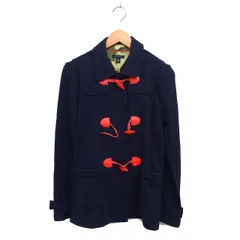 トミーヒルフィガー TOMMY HILFIGER 国内正規品 ダッフルコート スプリング スウェット ステンカラー コットン 綿 フェイクレザー M 紺 ネイビー /NT29のサムネイル