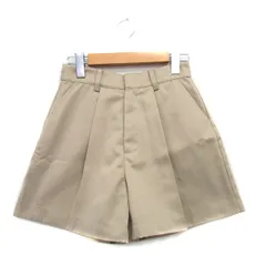 フーズフーチコ who's who Chico キュロット パンツ センタープレス シンプル F ベージュ /KT4のサムネイル