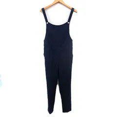 ナイン NINE ウール オーバーオール サロペットパンツ 無地 1 ネイビー 紺 /FT16のサムネイル