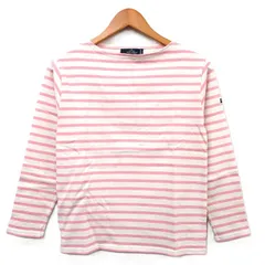 セントジェームス SAINT JAMES カットソー Tシャツ 長袖 コットン ボーダー XXS ピンク /KT25のサムネイル