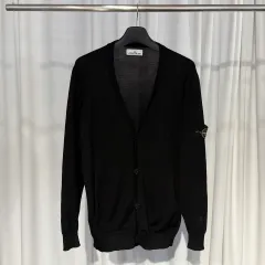 2XL 百貨店購入 STONE ISLAND ストーンアイランド 511C4 ライトウールニットカーディガン ブラックのサムネイル