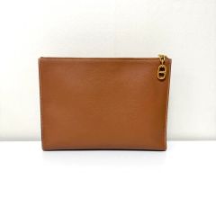 LA58 グッチ GGエンボス ラウンドファスナー長財布 シルバー金具 