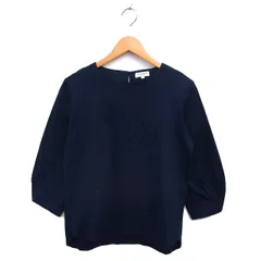 マックレガー マクレガー McGREGOR ボートネック カットソー Tシャツ スリット コットン 綿 タック 長袖 L 紺 ネイビー /NT3のサムネイル