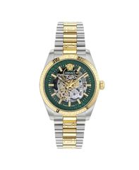 [Free Shipping] Versace Men's Millennium Limited Edition Automatic Two Tone Bracelet Watch 40mm