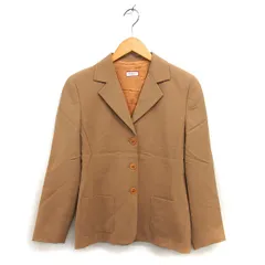 マックス&コー MAX&CO. テーラード ジャケット 総裏地 ウール混 スリット シングル アウター 38 ベージュ /NT29のサムネイル