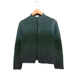 シビラ SYBILLA ニット ジップアップ ジャケット ウール 40 グリーン 緑 /FT37のサムネイル