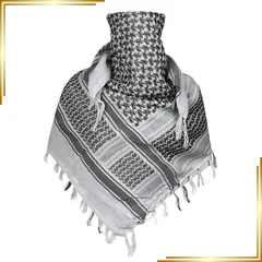 【新品】 [Ludus Felix] アフガンストール シュマグ ストール スカーフ ミリタリー サバゲー装備 大判 Cotton 100% (【グレー】) 0のサムネイル