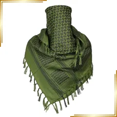 【新品】 [Ludus Felix] アフガンストール アラブストール シュマーグ スカーフ ミリタリー サバゲー装備 Cotton 100% (グリーン) 0のサムネイル