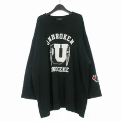 アンダーカバー UNDERCOVER 18AW オーバーサイズ プリント スウェット トレーナー 長袖 1 ブラック 黒 UCV1804-4のサムネイル