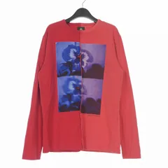 レッドイヤーポールスミス RED EAR PAUL SMITH 24SS Blue vision 再構築 フォトプリント ロングスリーブTシャツ カットソー 長袖 L レッド 赤 142631 RH505 国内正規のサムネイル