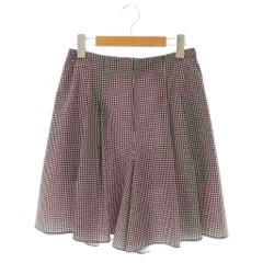 フォクシーニューヨーク FOXEY NEW YORK 24年 44557 Terrace テラス ウォータープルーフ 千鳥格子 ハウンドトゥース チェック キュロット ショートパンツ 40 ダークブラウン オフホワイト /ES ■OSのサムネイル