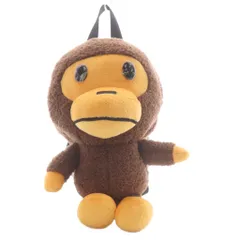 アベイシングエイプ A BATHING APE Baby Milo Plush Doll Daypack バッグ リュックサック ブラウン /YO3のサムネイル