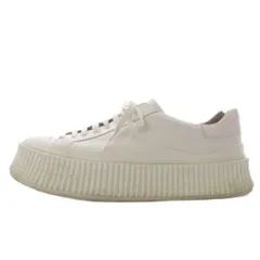 ジルサンダー JIL SANDER スニーカー プラットフォーム 厚底 レザー 41 ホワイト /YO19のサムネイル