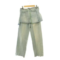 アメリヴィンテージ Ameri VINTAGE 26SS NEON STITCH REMAKE DENIM REMAKE DENIM BELT デニムパンツ セット ジーンズ 24 ブルー ネオングリーン 0126108610330 /CX ■OSのサムネイル