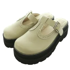 アメリヴィンテージ Ameri VINTAGE ブローグ スライド ローファー BROGUE SLIDE LOAFER 厚底 レザー M ライトグレー 0126112980980 /SS ■OSのサムネイル