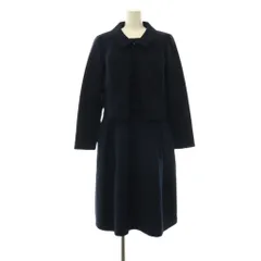 エムズグレイシー M'S GRACY セットアップワンピース ジャケット ステンカラー パフスリーブ 40 ネイビー /CX ■OSのサムネイル
