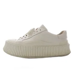 ジルサンダー JIL SANDER スニーカー プラットフォーム 厚底 レザー 37 ホワイト /YO18のサムネイル