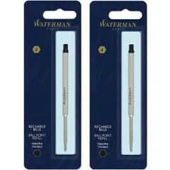 【２本セット】 ウォーターマン WATERMAN ボールペン用替え芯 リフィール ブラック F 細字 1964017 ネコポス便対応品のサムネイル