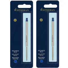 【２本セット】 ウォーターマン WATERMAN ボールペン用替え芯 リフィール ブルー M 中字 S0944490 ネコポス便対応品のサムネイル