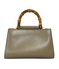 グッチ 【GUCCI】 ニムフェア レザー バンブーハンドル ベージュ2WAY 