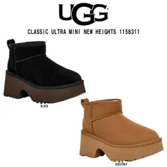 UGG(アグ)レディース クラシック ウルトラ ミニ ニュー ハイツ ブーツ スエード ムートン 厚底 W CLASSIC ULTRA MINI NEW HEIGHTS 1158311のサムネイル