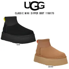 UGG(アグ)レディース クラシック ミニ ディッパー ブーツ シューズ ムートン 厚底 スエード ネオプレン W CLASSIC MINI DIPPER BOOT 1168170のサムネイル
