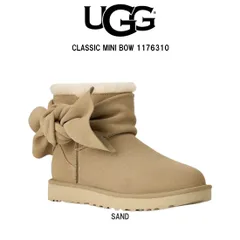 UGG(アグ)レディース クラシック ミニ ボウ ブーツ リボン スエード ムートン ショート ふわふわ W CLASSIC MINI BOW BOOT 1176310のサムネイル