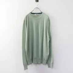 美品 メンズ JPタグ 2021 エルメス HERMES ハイゲージ ウール100 クルーネックニット XL■イタリア製 グリーン //【2400015082486】のサムネイル