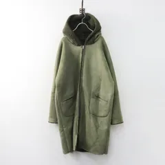 美品 アパルトモン L'Appartement ルーアンドレア Lou Andrea Mouton Fake Hood Coat フェイクムートンコート S■カーキ【2400015081779】のサムネイル
