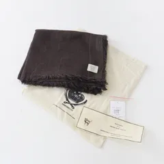 今季 美品 イエナ IENA 取扱 ニムニムデュアイ NIMNIMDUAI PLAIN GAUZE STOLE プレーン ガーゼ ストール ブラウン／【2400015081854】のサムネイル