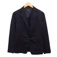 ダナキャランニューヨーク DKNY テーラード ジャケット 無地 コットン 綿 2 ブラック 黒 /FTのサムネイル