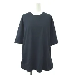 ドゥクラッセ DoCLASSE チュニック Tシャツ トップス L 紺 ネイビー 無地 ラウンドネック 半袖 /YU ■ECC001のサムネイル