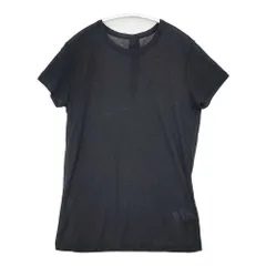 Yohji Yamamoto +NOIR シアー バックボタン コットン サイズ2 半袖Ｔシャツ カットソー ブラック レッド レディース ヨウジヤマモト プリュス ノアール【中古】6-0711S△のサムネイル