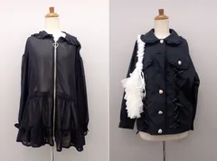 ■51  Secret Honey シークレットハニー シースルーパーカー・ジャケット・フリルバッグセット サイズ2■ゴスロリ/地雷系/姫ロリのサムネイル