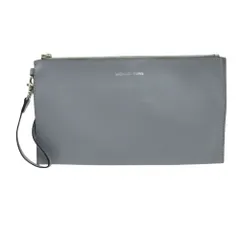 Michael Kors マイケルコース ポーチ クラッチバッグ アクセサリーポーチ レザー ロゴ入り グレー レディース 【中古】のサムネイル