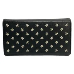 SAINT LAURENT PARIS(サンローランパリ) 長財布 - 372404 黒×シルバー スタッズ/スター(星)/フラップ レザーのサムネイル