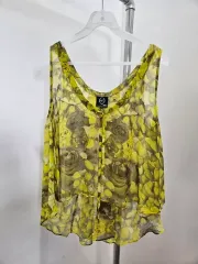 MCQ Alexander McQueen アレキサンダー・マックイーン フローラル ノースリーブ ブラウス (シルク 100%)のサムネイル