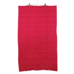 ARMANI EXCHANGE アルマーニエクスチェンジ ストール 大判 ロゴ 総柄 ラメ ショール マフラー フリンジ ピンク レディース 【中古】のサムネイル