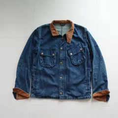 M BARBOUR バブアー インターナショナル コーデュロイ カラ デニムジャケットのサムネイル