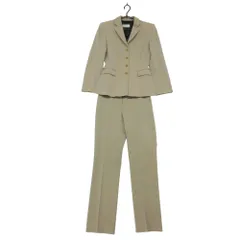 Emporio Armani エンポリオ・アルマーニ スーツ セットアップ ヘリンボーン柄 パンツ 4B ドット柄裏地 ベージュ 36【S】 レディース 【中古】のサムネイル