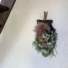 【５０cm】ユーカリ　ナチュラルスワッグ　ドライフラワーのサムネイル