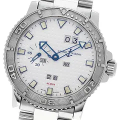 ユリス・ナルダン Ulysse Nardin 333-55-7 マキシ マリン アクア パーペチュアル クロノグラフ 自動巻き メンズ 保証書付き_956455のサムネイル