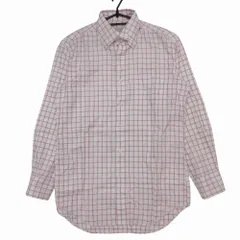 Durban ダーバン 長袖シャツ ボタンダウン チェック柄 トップス レッド 38-78【M】 メンズ 【中古】のサムネイル