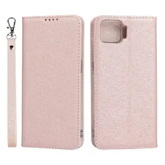 【新品】 対応OPPO A73 手帳型 シェルノートブックタイプ保護カバーノートブックカード収納側マグネットブラケット機能互換性のある耐衝撃性軽量モダンシンプルファッションPUレザー折りたたみ式フル保護カバー(ローズゴールド)のサムネイル