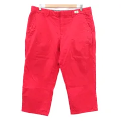 トミーヒルフィガー TOMMY HILFIGER パンツ 38 赤 レッド 七分丈 /HO46 ■ECC004のサムネイル
