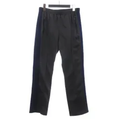 ニードルス ニードルズ Needles JEANSFACTORY 別注 トラックパンツ ナローパンツ ライン 刺繍 LQ447 紫 灰色 パープル グレー Mのサムネイル